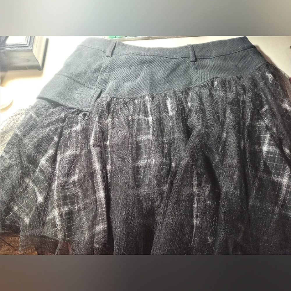 Punk Rave - Tulle tartan mini skirt